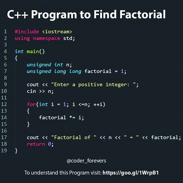 factorial program in vbscript using for loop